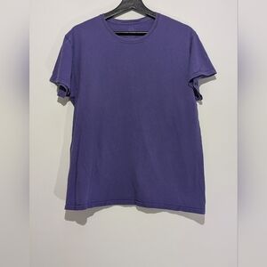 FRUIT OF THE LOOM PURPLE CREW T-SHIRT MEDIUM